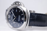 PANERAI LUMINOR MARINA AUTOMATIC BLUE DIAL STAINLESS STEEL PAM 01393 BOX & PAPERS