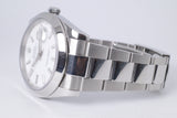ROLEX 2020 DATEJUST 41 STAINLESS STEEL SMOOTH BEZEL WHITE DIAL 126300 OYSTER BRACELET BOX & PAPERS