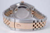 ROLEX 2023 DATEJUST 41 TWO TONE ROSE GOLD CHOCOLATE DIAMOND DIAL JUBILEE BRACELET 126331 BOX & PAPERS