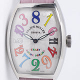 FRANCK MULLER CRAZY HOURS COLOR DREAMS AUTOMATIC STAINLESS STEEL 5850 CH WATCH ONLY $9,975