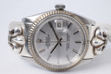 ROLEX VINTAGE DATEJUST CHROME HEARTS BRACELET 1601 WATCH ONLY