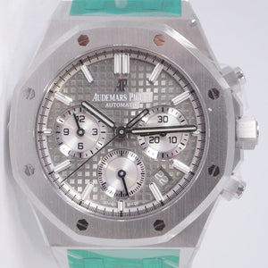 AUDEMARS PIGUET 38mm ROYAL OAK CHRONOGRAPH GREY DIAL STAINLESS STEEL 26315ST SEALED BOX & PAPERS $34,500