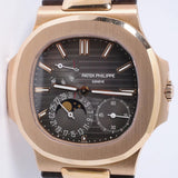 PATEK PHILIPPE 2020 NEW ROSE GOLD NAUTILUS POWER RESERVE MOON PHASE 5712R BOX & PAPERS $138,000