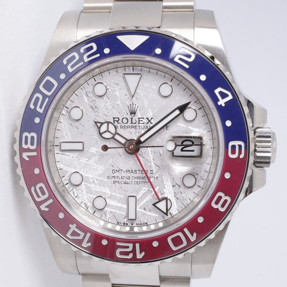 ROLEX 2023 BRAND NEW WHITE GOLD GMT PEPSI METEORITE DIAL “Superman” 126719 BOX & PAPERS $54,500