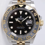 ROLEX 2026 GMT MASTER II TWO TONE YELLOW GOLD & STAINLESS JUBILEE BRACELET 126713 BOX PAPERS $21,500