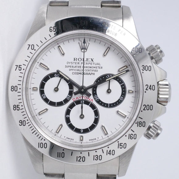 ROLEX 1992 DAYTONA ZENITH STAINLESS STEEL 16520 MINT BOX & PAPERS