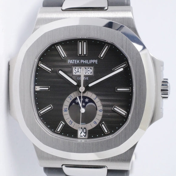PATEK PHILIPPE 2011 NAUTILUS ANNUAL CALENDAR MOON PHASE 5726A-001 BOX