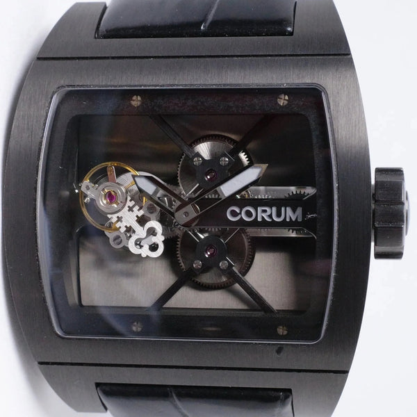 CORUM TITANIUM BRIDGE BLACK PVD TOURBILLON 05.0062 22 000