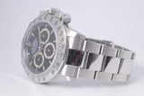 ROLEX ZENITH DAYTONA COSMOGRAPH BLACK DIAL A SERIAL, SEL, 16520 BOX & PAPERS