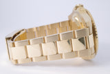 ROLEX 2009 YELLOW GOLD GMT MASTER II GREEN DIAL MINT 116718 LN BOX & PAPERS