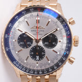 BREILTING NEW 2025 ROSE GOLD NAVITIMER  B01 CHRONOGRAPH 46 ON BRACELET RB0137 BOX & PAPERS