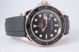 ROLEX 2019 40mm YACHTMASTER ROSE GOLD EVEROSE OYSTER FLEX 126655 BOX & PAPERS $25,975