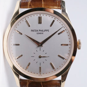 PATEK PHILIPPE ROSE GOLD CALATRAVA 5196R WITH PAPERS