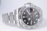 ROLEX 2017 42mm EXPLORER II BLACK DIAL 216570 BOX & PAPERS