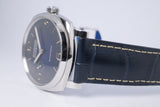 PANERAI RADIOMIR 1940 STAINLESS STEEL BLUE DIAL MINT LIKE NEW BOX & PAPERS $6,200
