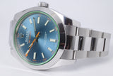 ROLEX 2019 OYSTER PERPETUAL MILGAUSS BLUE DIAL MINT 116400GV BOX & PAPERS $13,500