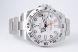 ROLEX 2014 42mm EXPLOER II POLAR WHITE DIAL MINT 216570 BOX & PAPERS $9,800