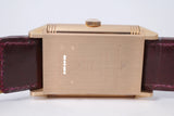 JAEGER LECOULTRE 2021 REVERSO TRIBUTE DUOFACE FAGLIANO BURGUNDY & SILVER DIAL Q398256J BOX & PAPERS