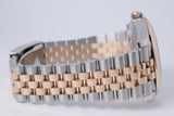 ROLEX 2023 DATEJUST 41 TWO TONE ROSE GOLD CHOCOLATE DIAMOND DIAL JUBILEE BRACELET 126331 BOX & PAPERS
