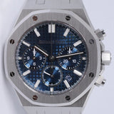 AUDEMARS PIGUET 2022 38mm ROYAL OAK BLUE CHRONOGRAPH 26715ST BOX & PAPERS $49,500