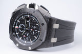 AUDEMARS PIGUET 44mm ROYAL OAK OFFSHORE CHRONOGRAPH FORGED CARBON 26400AU BOX & PAPERS