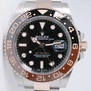 ROLEX 2025 NEW TWO TONE GMT MASTER II ROSE GOLD & STEEL ROOT BEER 126711 BOX & PAPERS
