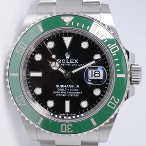 ROLEX 2022 GREEN SUBMARINER 41mm KERMIT / STARBUCKS 126610 BOX & PAPERS