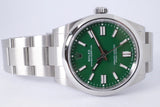 ROLEX NEW 2026 OYSTER PERPETUAL 41 GREEN DIAL 134300 BOX & PAPERS $10,250