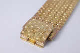 PIAGET MENS VINTAGE YELLOW GOLD DANCER, DIAMOND RUBY DIAL, MANUAL WIND WATCH MINT UNPOLISHED BOX & PAPERS $15,800