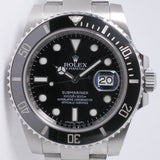 ROLEX 2017 40mm SUBMARINER CERAMIC STAINLESS STEEL 116610 BOX & PAPERS