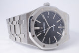 AUDEMARS PIGUET 2014 41mm ROYAL OAK BLACK DIAL STAINLESS STEEL 15400ST BOX & PAPERS