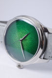 MOSER & CIE ENDEAVOUR CENTRE SECONDS LIME GREEN ENAMEL DIAL MINT BOX & PAPERS