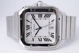 CARTIER DE SANTOS STAINLESS STEEL LARGE AUTOMATIC WSSA0018 BOX & PAPERS $5,975