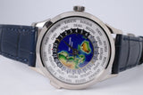 PATEK PHILIPPE NEW 2025 WHITE GOLD WORLD TIME COMPLICATION CLOISEONNE DIAL 5231G BOX & PAPERS $106,000
