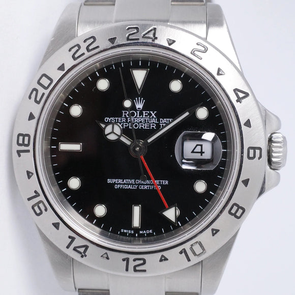 ROLEX 2005 EXPLORER II BLACK DIAL 16570 WATCH ONLY $6,800