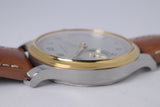 NAOYA HIDA & CO. TWO TONE STAINLESS STEEL & YELLOW GOLD Type7D-7 GERMAIN SILVER DIAL BOX & PAPERS