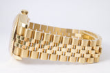 ROLEX YELLOW GOLD DATEJUST 36 JUBILEE ROMAN DIAL JUBILEE BRACELET 116238 BOX & PAPERS