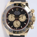ROLEX 2026 YELLOW GOLD "PAUL NEWMAN" DAYTONA OYSTER FLEX WHITE DIAL 126518LN BOX & PAPERS