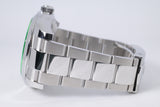 ROLEX NEW NOS 2022 OYSTER PERPETUAL MILGAUSS GREEN 116400GV BOX & PAPERS $13,800