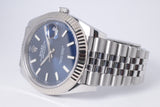 ROLEX 2021 DATEJUST 41 BLUE DIAL JUBILEE BRACELET 126334 BOX & PAPERS