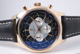 BREITLING ROSE GOLD TRANSOCEAN CHRONOGRAPH UNITIME RB0510 BOX & PAPERS