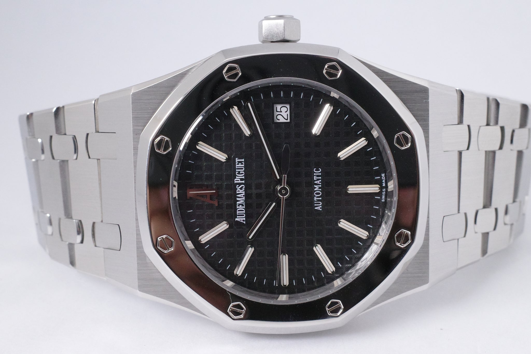 ロイヤル Audemars Piguet Royal Oak Silver-toned Dial Diamond 67651ST