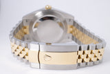 ROLEX NEW 2023 DATEJUST 41 TWO TONE YELLOW GOLD & STEEL SLATE ROMAN WIMBLEDON DIAL JUBILEE 126333 BOX PAPERS