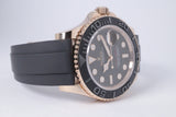 ROLEX 2022 40mm YACHTMASTER ROSE GOLD EVEROSE OYSTER FLEX 126655 BOX & PAPERS $27,975