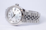 ROLEX 2022 LADIES DATEJUST 28 PINK ROMAN DIAL 279174 BOX & PAPERS $10,500