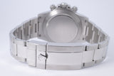 ROLEX DAYTONA STAINLESS CERAMIC BEZEL WHITE DIAL 116500LN WATCH & BOX