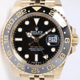 ROLEX NEW YELLOW GOLD GMT MASTER II JUBILEE BRACELET 126718 BOX PAPERS