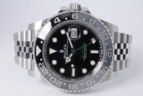 ROLEX NEW 2024 GMT "BRUCE WAYNE" BLACK & GREY BEZEL JUBILEE BRACELET 126710 GRNR BOX & PAPERS