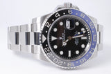 ROLEX 2013 GMT CERAMIC MASTER II "BATMAN" OYSTER BRACELET 116710 BOX & PAPERS $14,500
