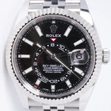 ROLEX SKY-DWELLER STAINLESS STEEL JUBILEE BRACELET 336934 BOX & PAPERS